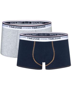 Timezone Herren Boxershort Twin Pack 2Er Pack - Blau