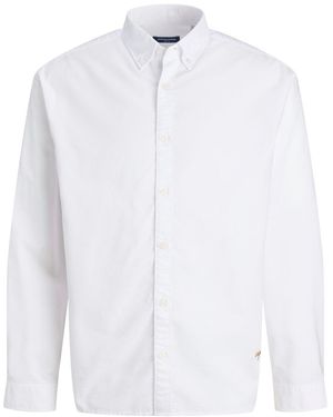 Jack & Jones Herren Freizeit Hemd Jornorrebro Oxford Shirt - Weiß