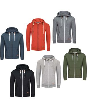 Riverso Sweatjacke Herren Mit Kapuze Reißverschluss Regular Fit Rivthilo - Mehrfarbig