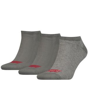 Levi's Sneaker Sportsocken Low Cut Batwing Logo 3Er Pack - Grau