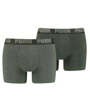 PUMA Herren Boxershort Basic Boxer - Grün