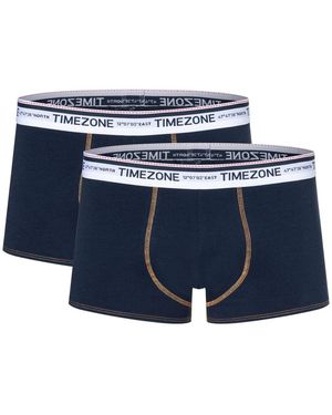 Timezone Herren Boxershort Twin Pack 2Er Pack - Blau