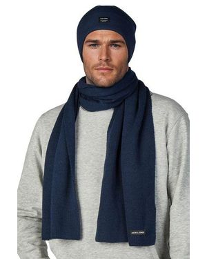 Jack & Jones Mütze Schal Set Herren - Blau