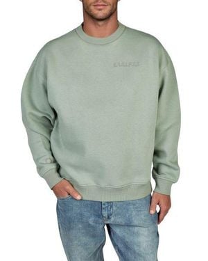 DENIMFY Pullover Herren Oversize Fit Mit Druck Dfkeno - Grün