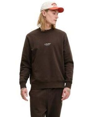Jack & Jones Herren Sweatshirt Jjesoho Sweat Crew Neck - Braun