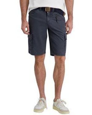 Timezone Herren Cargo Bermuda Shorts Regular Rykertz Short Mid Waist Regular Fit - Blau