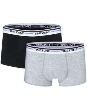 Timezone Herren Boxershort Twin Pack 2Er Pack - Weiß