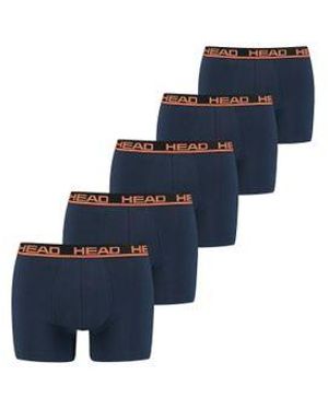 Head Herren Boxershort Basic Boxer Ecom 5Er Pack - Blau