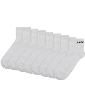Skechers Quarter Socken Mesh Ventilation 8Er Pack - Schwarz