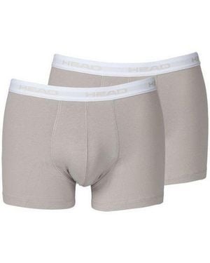 Head Herren Boxershort Basic Boxer 2Er Pack - Grau
