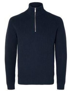 SELECTED Selected Herren Pullover Slhdane - Blau