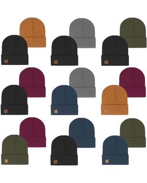 Riverso Herren Beanie Rivfabian 2Er Pack - Blau