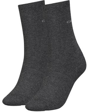 Calvin Klein Damen Socken Classic 2Er Pack - Schwarz