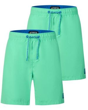 Riverso Badehose Herren Lang Badeshorts Rivdavid 2Er Pack Set - Grün