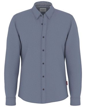 Joop! Herren Freizeit Hemd Hanson2K-W - Blau