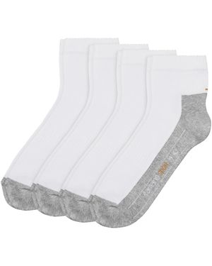 Camano Classic Sport Quarter 4Er Pack - Weiß