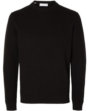 SELECTED Selected Herren Rundhals Pullover Slhdane - Schwarz