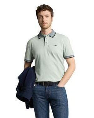 Tom Tailor Herren Poloshirt Printed - Blau