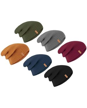 Riverso Herren Slouch Beanie Rivsimon - Braun