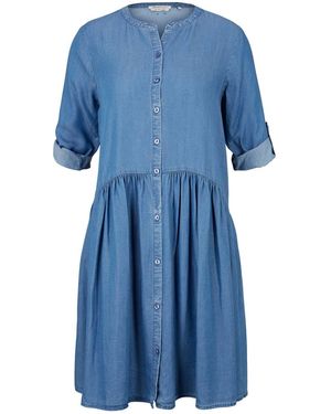Tom Tailor Kleid BOTTOM DENIM - Blau