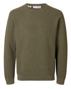 SELECTED Selected Herren Rundhals Pullover Slhross - Grün