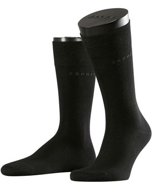 Esprit Herren Socken Basic Uni 2Er Pack - Schwarz