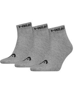 Head Sportsocken Elements All Sports Quarter 3Er Pack - Grau