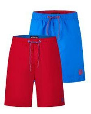 Riverso Badehose Herren Lang Badeshorts Rivdavid 2Er Pack Set - Blau