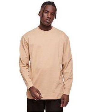 Urban Classics Herren Langarmshirt Tall - Natur