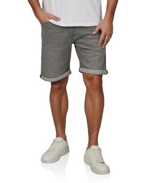 Jack & Jones Jeans Shorts Herren Stretch Kurz Regular Fit Jjirick - Grau