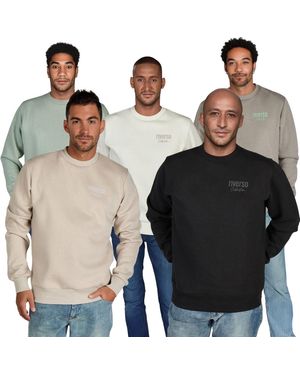 Riverso Pullover Herren Mit Druck Rivjamie Regular Fit - Mehrfarbig