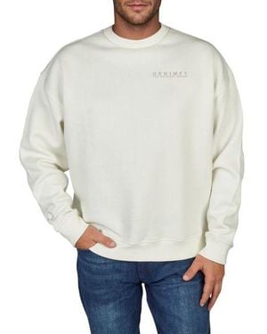 DENIMFY Pullover Herren Oversize Fit Mit Druck Dfkeno - Weiß