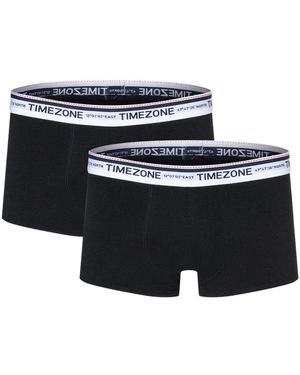 Timezone Herren Boxershort Twin Pack 2Er Pack - Schwarz