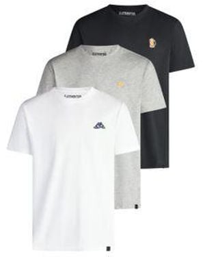 Riverso Tshirt Herren Regular Fit Rivjay 3Er Set Pack - Mehrfarbig