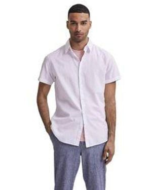 SELECTED Herren Freizeithemd Slhregsun Shirt Ss Classic - Lila