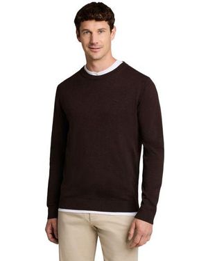Tom Tailor Herren Rundhals Pullover Basic Crewneck Knit - Schwarz