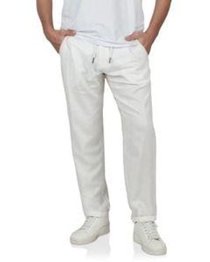 Riverso Leinenhose Herren Lang Regular Fit Rivmarco - Grau