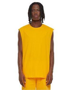 Urban Classics Herren Tank Top Open Edge Sleeveless - Orange