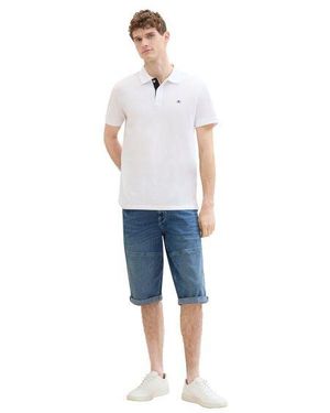 Tom Tailor Bermuda Short MORRIS OVERKNEE Relaxed Blau Used Light Stone