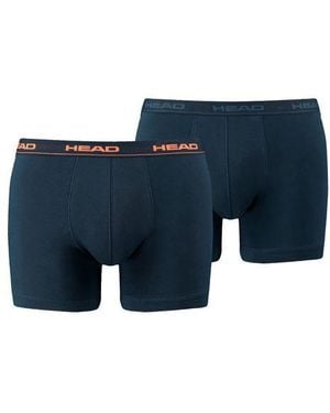 Head Herren Boxershort Basic Boxer 2Er Pack - Blau