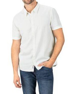 Riverso Leinenhemd Herren Rivcarlo Regular Fit - Weiß