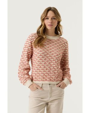 Garcia Trui Met Patroon - Roze