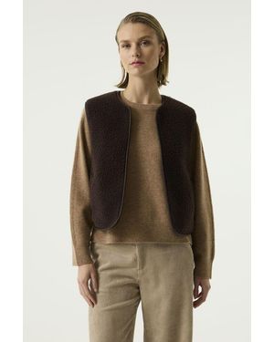 Garcia Gilet Omkeerbaar - Naturel