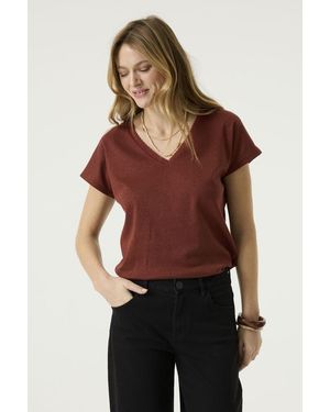 Garcia T-shirt Donker - Rood
