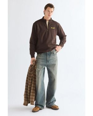 Wrangler Oversized baggy Cool Current - Blauw