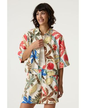 Garcia Blouse Met Print - Wit
