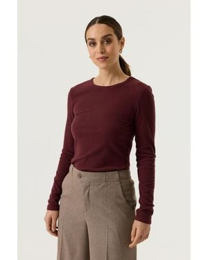 Garcia Longsleeve Bordeaux - Rood