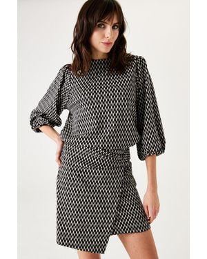 Garcia Sweater Met Print - Grijs