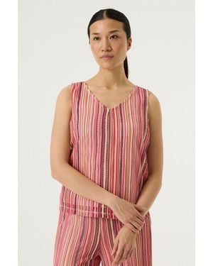Garcia Top Met Patroon - Rood