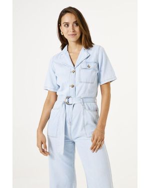Garcia Denim Jumpsuit Light Used - Blauw